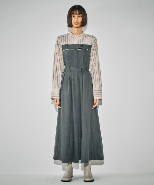 【新品タグ付き】UNITED TOKYO リメイクビスチェワンピース リメイクビスチェワンピース｜ウォッシャブル/防シワ/ストレッチ/抗