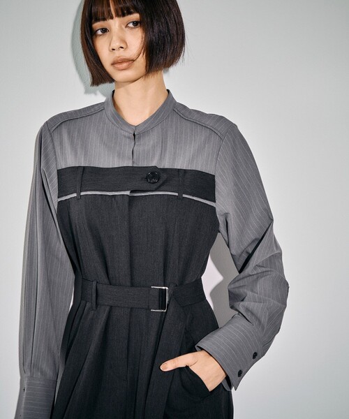 リメイクビスチェワンピース｜ウォッシャブル/防シワ/ストレッチ/抗