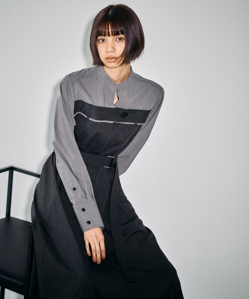 リメイクビスチェワンピース｜ウォッシャブル/防シワ/ストレッチ/抗