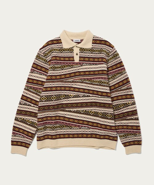 REMI RELIEF グレー フェアアイル柄 セーター M 別注】＜COOHEM