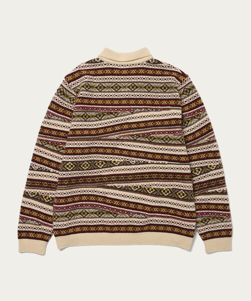 Coohem（コーヘン）の「【別注】＜COOHEM＞フェアアイル ニットポロ（ニット/セーター・メンズ・ナチュラル/グレー系・M/L）」の10枚目の写真