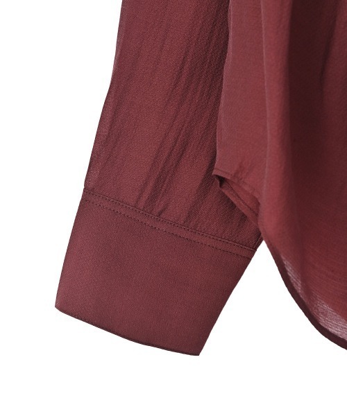 marjour(マージュール)の「SHIRRING TIE BLOUSE(シャツ/ブラウス・レディース・チャコールグレー/ダークパープル・M)」の21枚目の写真