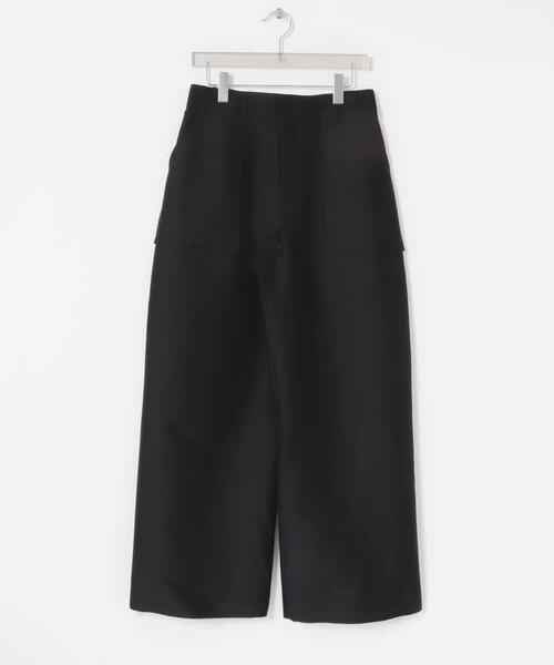 URBAN RESEARCH(アーバンリサーチ)の「new basic WOOL SILK WIDE PANTS(その他パンツ・レディース・ブラック・40/36/38)」の1枚目の写真