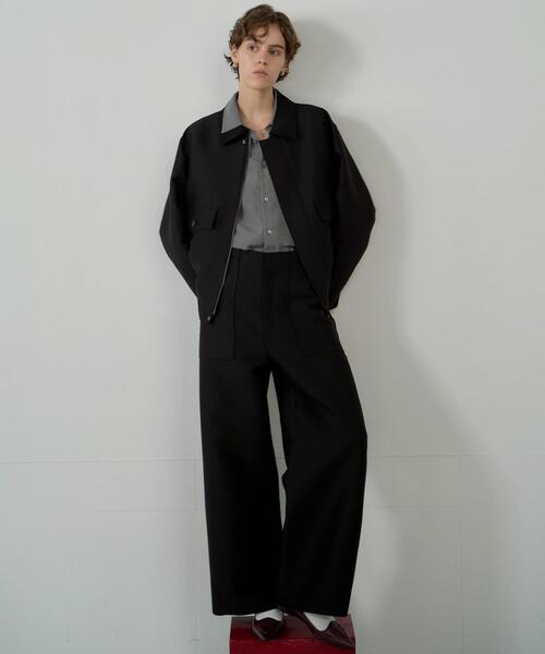 URBAN RESEARCH(アーバンリサーチ)の「new basic WOOL SILK WIDE PANTS(その他パンツ・レディース・ブラック・40/36/38)」の2枚目の写真