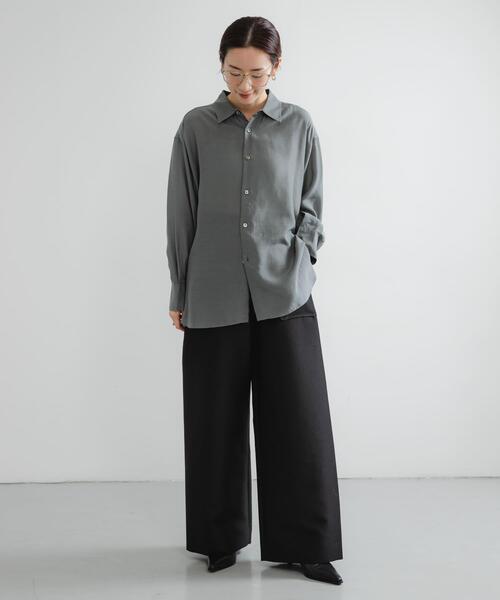 セール】new basic WOOL SILK WIDE PANTS（その他パンツ）｜URBAN