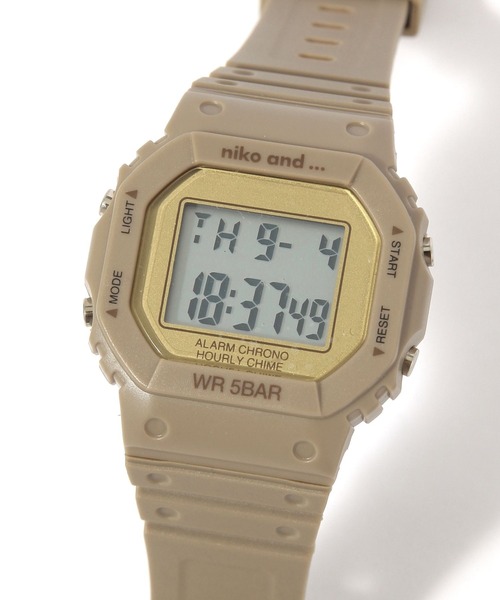 BASICデジタルウォッチ（デジタル腕時計）｜niko and（ニコアンド
