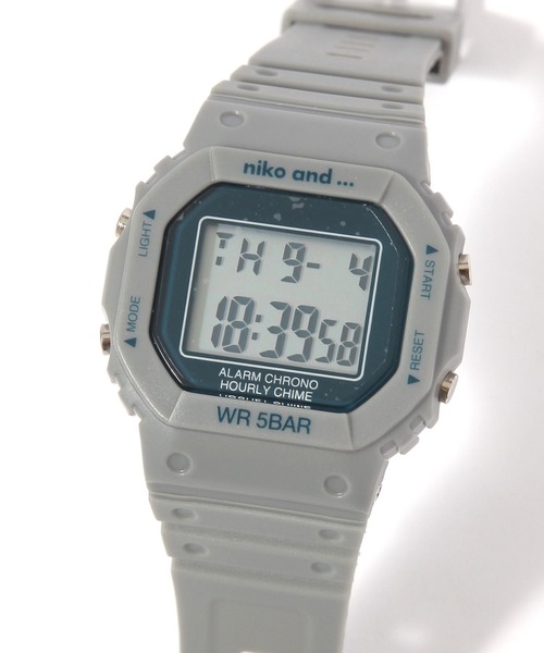 BASICデジタルウォッチ（デジタル腕時計）｜niko and（ニコアンド