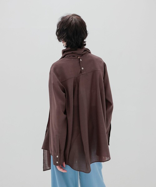 DRESSLAVE（ドレスレイブ）の「sheer voile muffler shirt(シアー 