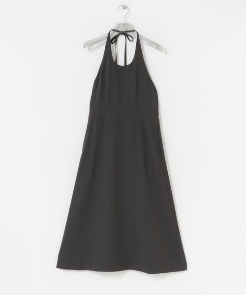 URBAN RESEARCH(アーバンリサーチ)の「ホルターネックキャミワンピース(ワンピース・レディース・チャコールグレー/ブラック・FREE)」の7枚目の写真