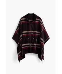 Desigual(デシグアル)のタータンチェック柄ポンチョ(ポンチョ)