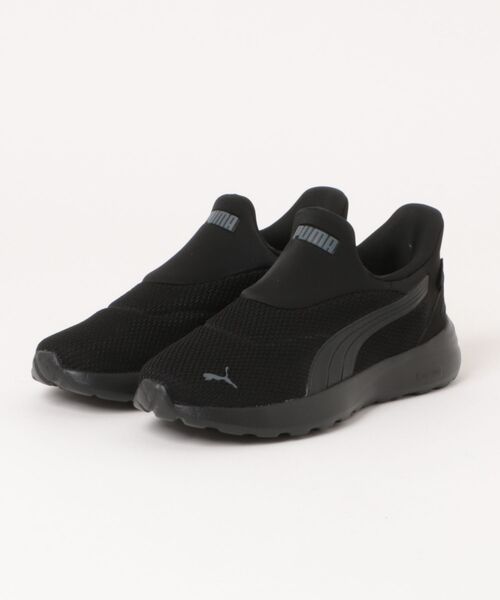 PUMA(プーマ)の「《PUMA》SOFTRIDE コスミック EASE IN(スリッポン・メンズ・ブラック/ネイビー/グリーン系その他/グレー系/グレー系その他/ブラック×ブラック・25.5cm/26.0cm/26.5cm/27.0cm/27.5cm/28.0cm/25.0cm/22.5cm/23.0cm/23.5cm/24.0cm/24.5cm)」の2枚目の写真
