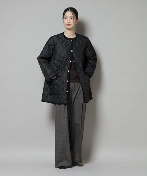 Traditional Weatherwear/ARKLEY A-LINE MIDDLE（ノーカラーコート
