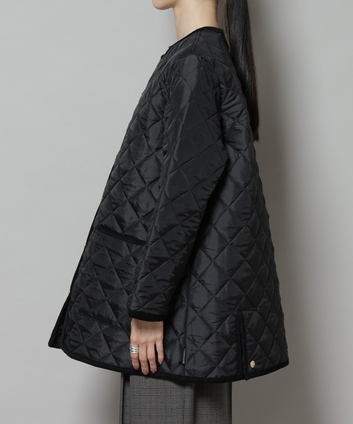 Traditional Weatherwear/ARKLEY A-LINE MIDDLE（ノーカラーコート