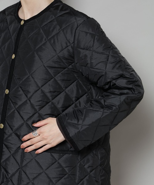 Traditional Weatherwear/ARKLEY A-LINE MIDDLE（ノーカラーコート