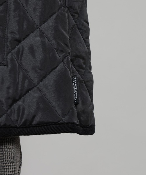 Traditional Weatherwear（トラディショナルウェザーウェア）の「Traditional Weatherwear/ARKLEY A-LINE MIDDLE（ノーカラーコート・レディース・ブラック・32/34）」の15枚目の写真