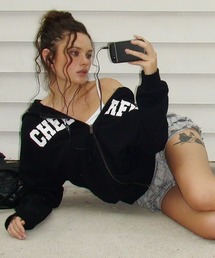 BLACKUP（ブラックアップ）の「[MADE] トリートアイレットプリントジップアップフーディ（パーカー）」