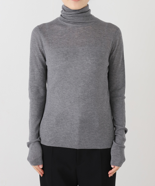 ウールシルクタートルネックニット（ニット/セーター）｜AP STUDIO