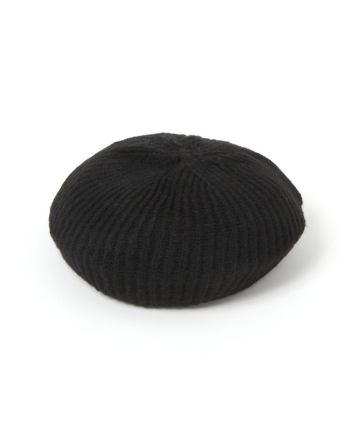 LAKOLE（ラコレ）の「ニットベレー帽 / 581874（ハンチング/ベレー帽・レディース・ブラック/オフホワイト/グレー・FREE）」の2枚目の写真