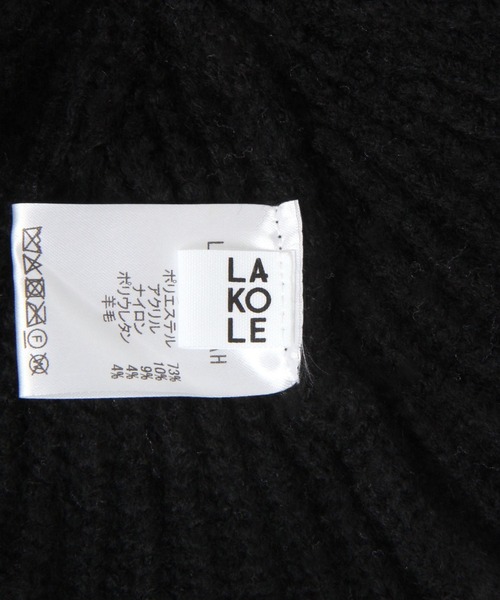 LAKOLE（ラコレ）の「ニットベレー帽 / 581874（ハンチング/ベレー帽・レディース・ブラック/オフホワイト/グレー・FREE）」の10枚目の写真