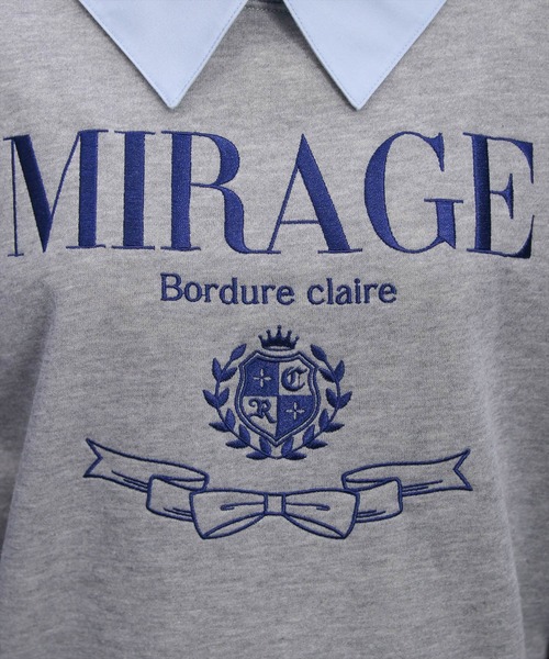 clear(クリア)の「襟付き刺繍ロゴスウェット≪再入荷≫(スウェット・レディース・ネイビー/グレー/オフホワイト・F)」の16枚目の写真