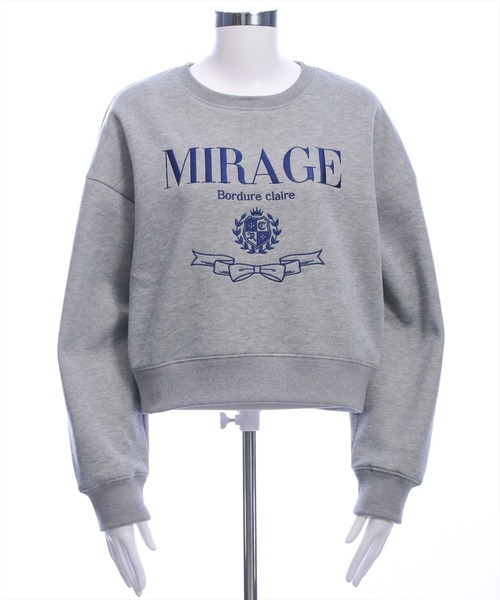 clear(クリア)の「襟付き刺繍ロゴスウェット≪再入荷≫(スウェット・レディース・ネイビー/グレー/オフホワイト・F)」の12枚目の写真