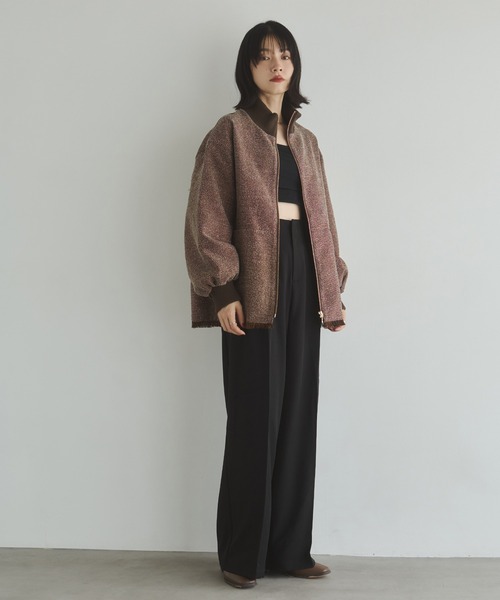 hunch(ハンチ)の「ポリツイル タックパンツ(その他パンツ・レディース・ブラック/グレー/カーキブラウン・FREE)」の13枚目の写真