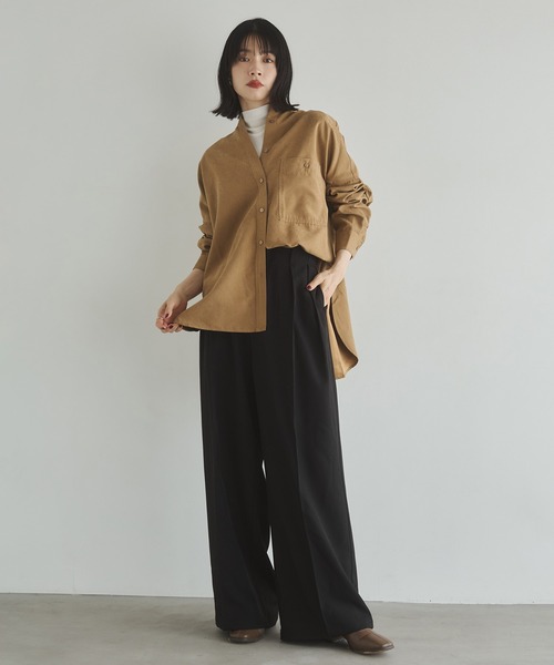 hunch(ハンチ)の「ポリツイル タックパンツ(その他パンツ・レディース・ブラック/グレー/カーキブラウン・FREE)」の14枚目の写真