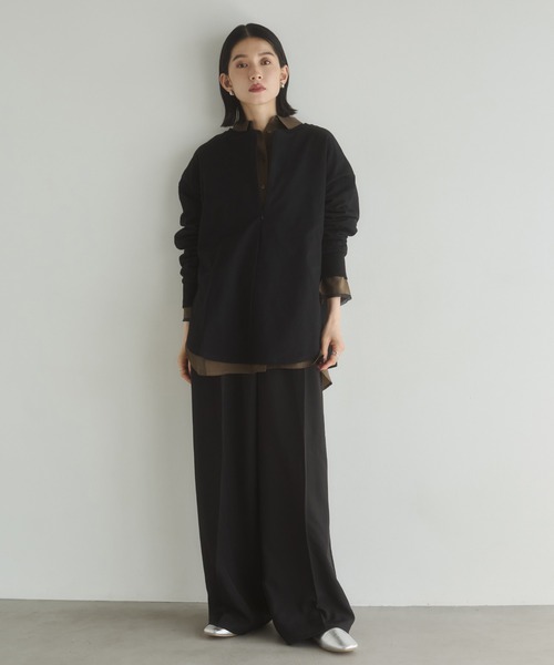 hunch(ハンチ)の「ポリツイル タックパンツ(その他パンツ・レディース・ブラック/グレー/カーキブラウン・FREE)」の15枚目の写真