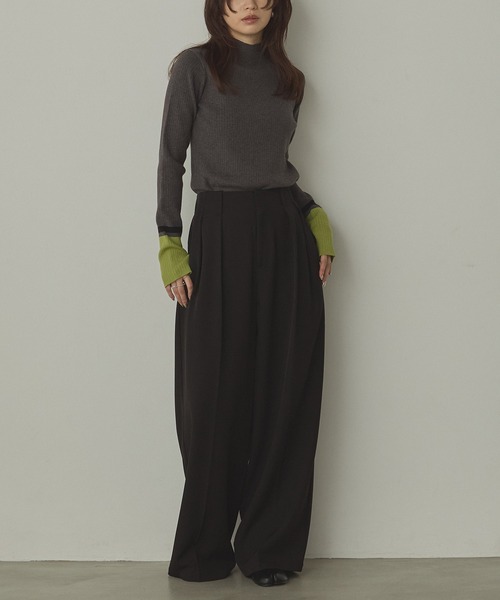 hunch(ハンチ)の「ポリツイル タックパンツ(その他パンツ・レディース・ブラック/グレー/カーキブラウン・FREE)」の20枚目の写真