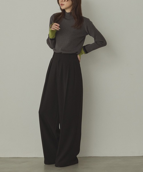 hunch(ハンチ)の「ポリツイル タックパンツ(その他パンツ・レディース・ブラック/グレー/カーキブラウン・FREE)」の21枚目の写真