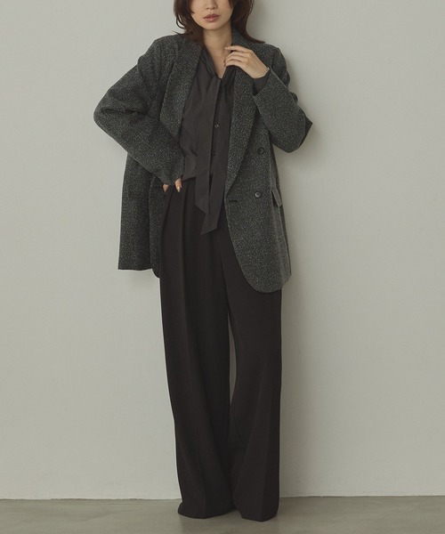 hunch(ハンチ)の「ポリツイル タックパンツ(その他パンツ・レディース・ブラック/グレー/カーキブラウン・FREE)」の22枚目の写真