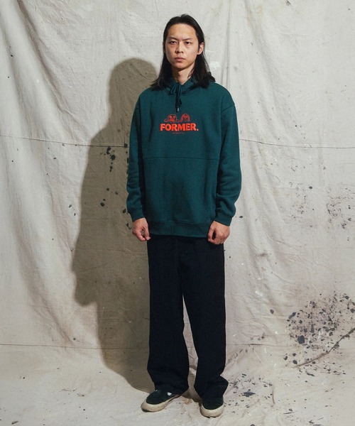 ムラサキスポーツ（ムラサキスポーツ）の「FORMER/フォーマー プルオーバー/パーカー FFL-25301（パーカー・メンズ・ダークグリーン・M/S/L）」の4枚目の写真