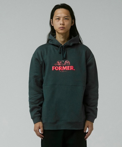 ムラサキスポーツ（ムラサキスポーツ）の「FORMER/フォーマー プルオーバー/パーカー FFL-25301（パーカー・メンズ・ダークグリーン・M/S/L）」の2枚目の写真
