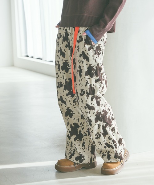 プリントコーデュロイパンツ（その他パンツ）｜niko and