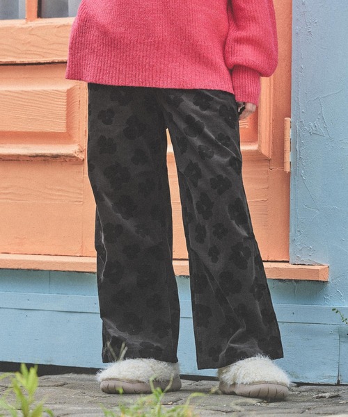 niko and...（ニコアンド）の「プリントコーデュロイパンツ（その他パンツ・レディース・チャコール/ダークグレー/ナチュラル/ブラウン/ホワイト/アイボリー/カモフラージュ・FREE）」の15枚目の写真