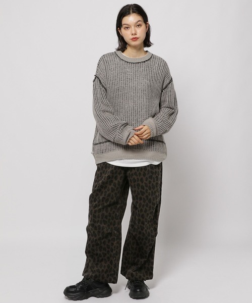 niko and...（ニコアンド）の「プリントコーデュロイパンツ（その他パンツ・レディース・チャコール/ダークグレー/ナチュラル/ブラウン/ホワイト/アイボリー/カモフラージュ・FREE）」の12枚目の写真