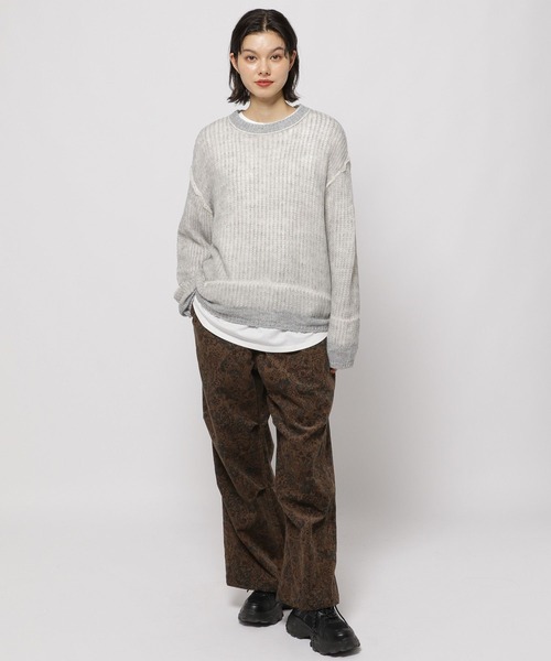 niko and...（ニコアンド）の「プリントコーデュロイパンツ（その他パンツ・レディース・チャコール/ダークグレー/ナチュラル/ブラウン/ホワイト/アイボリー/カモフラージュ・FREE）」の18枚目の写真