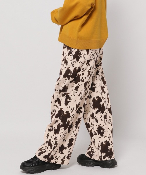 niko and（ニコアンド）の「プリントコーデュロイパンツ（その他