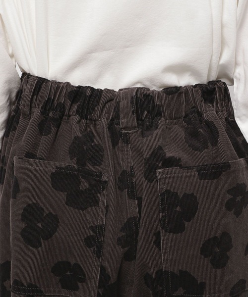 ニコアンド プリントコーデュロイパンツ cow柄 niko and… パンツ プリントコーデュロイパンツ レディース