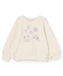 mezzo piano（メゾピアノ）の「【人気商品再入荷】【直営店で取り扱い無し】プチフール刺しゅう　トレーナー（スウェット・キッズ）」