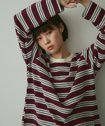 full/fill. | multi border long sleeve T / マルチボーダーロングスリーブT(Tシャツ/カットソー)