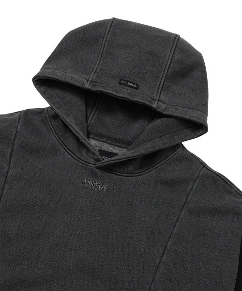 AJOBYAJO（アジョバイアジョ）の「AJOBYAJO/アジョバイアジョ/Twofold Washed Hoodie（パーカー・レディース・チャコールグレー・L/XL）」の8枚目の写真