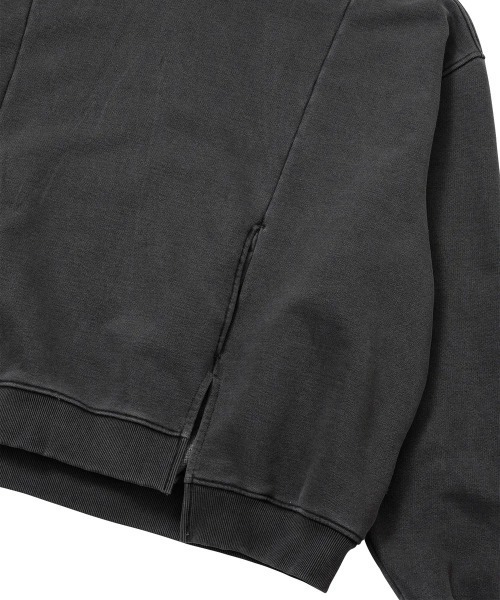 AJOBYAJO（アジョバイアジョ）の「AJOBYAJO/アジョバイアジョ/Twofold Washed Hoodie（パーカー・レディース・チャコールグレー・L/XL）」の9枚目の写真