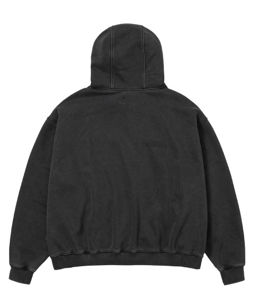 AJOBYAJO（アジョバイアジョ）の「AJOBYAJO/アジョバイアジョ/Twofold Washed Hoodie（パーカー・レディース・チャコールグレー・L/XL）」の7枚目の写真
