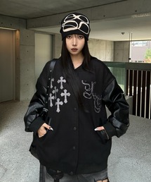 KsG（ケーエスジー）の「Rhinestone Cross Studium Jacket（テーラードジャケット）」