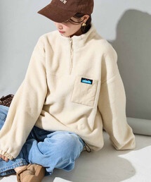 FREAK'S STORE（フリークスストア）の「限定展開 KAVU × FREAK'S STORE/カブー 別注 ボア ハーフジップ プルオーバー（その他アウター・レディース）」