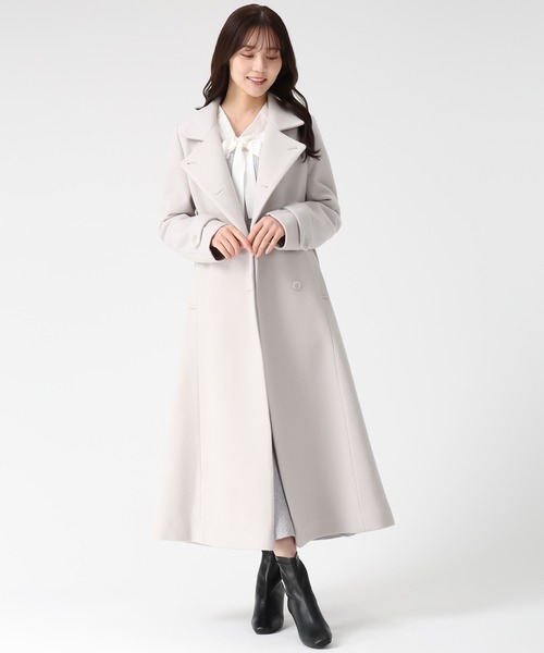 セール】2025秋冬新作 スタンドカラーロングコート（ステンカラー