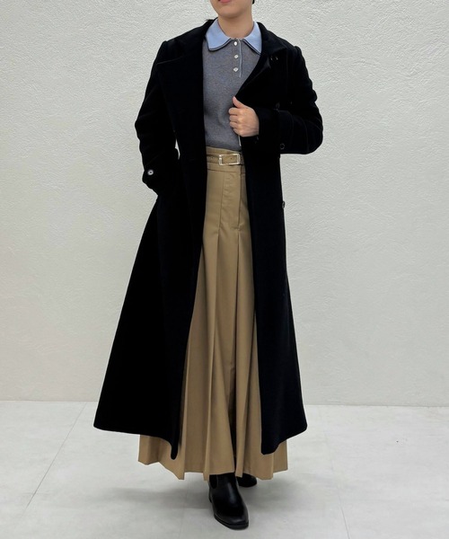 セール】2025秋冬新作 スタンドカラーロングコート（ステンカラー