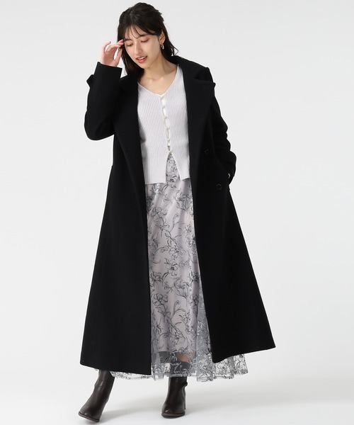 セール】2025秋冬新作 スタンドカラーロングコート（ステンカラー