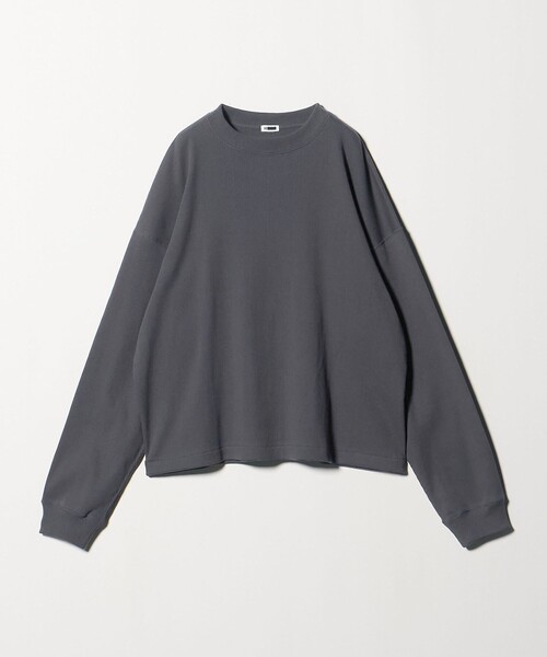 H BEAUTY&YOUTH UNITED ARROWS(エイチビューティーアンドユースユナイテッドアローズ)の「<H>SUVIN MIX テレコクルーネック ロングスリーブ(Tシャツ/カットソー・メンズ・グレー系/ブラック・S/M/L)」の11枚目の写真